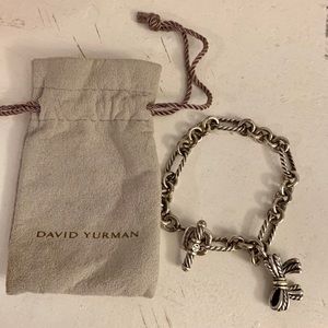David Yurman Cable Bow Charm Bracelet